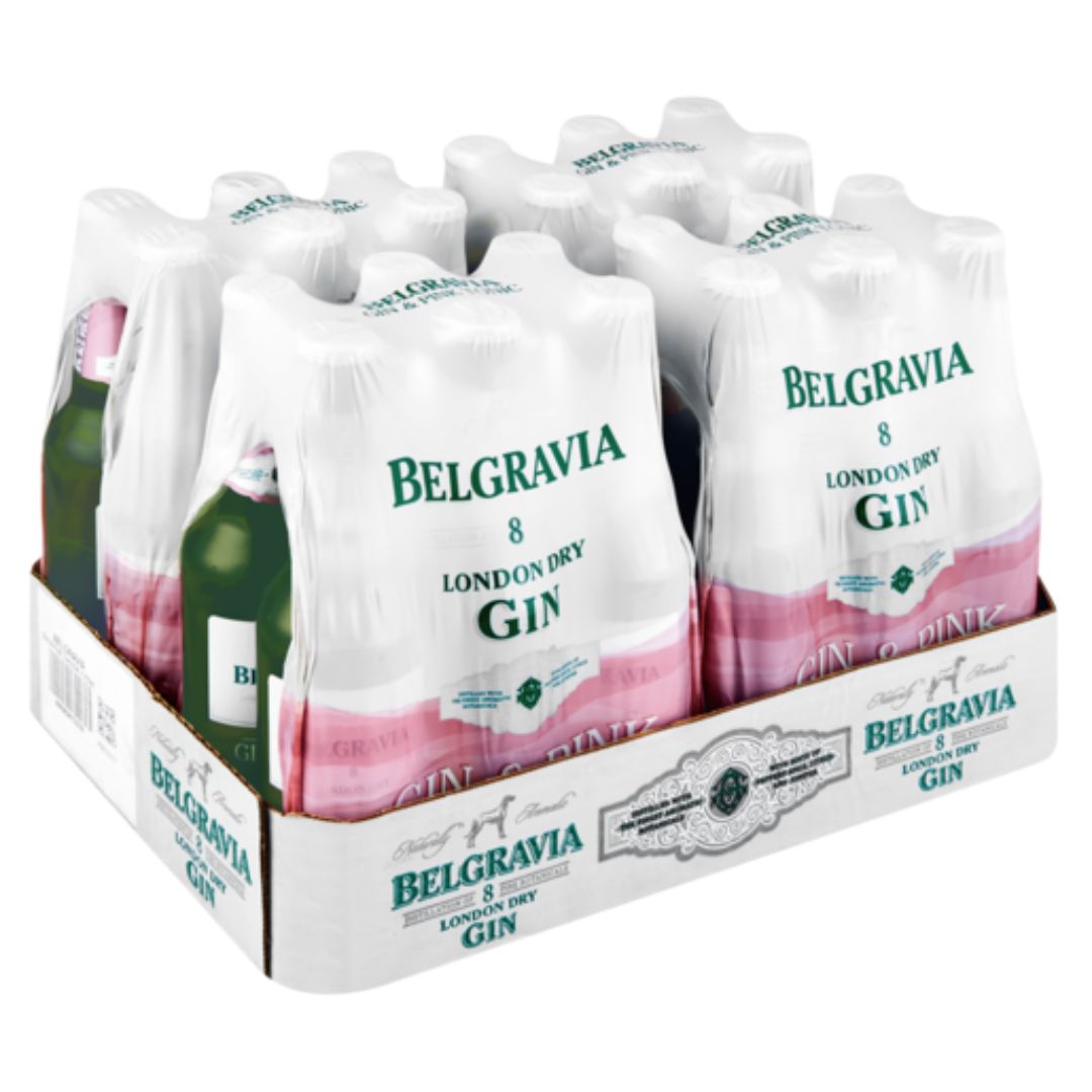 Belgravia Gin & Pink Tonic 275ml Case (24)