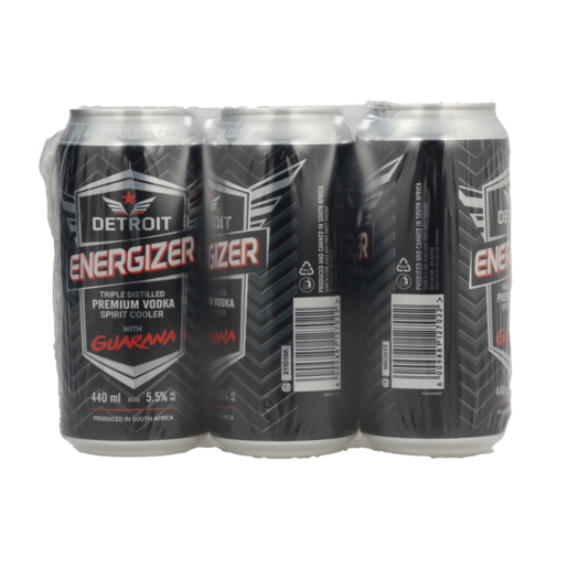 Detroit Energizer Guarana 440ml 6-Pack
