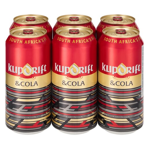 Klipdrift & Cola Premix 440ml 6-Pack
