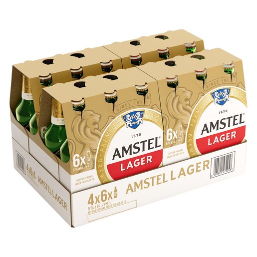 Amstel Lager 330ml Case (24)