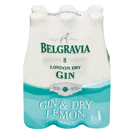 Belgravia Gin & Dry Lemon 275ml 6-Pack