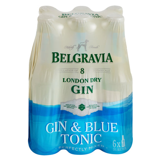 Belgravia Gin & Blue Tonic 275ml 6-Pack
