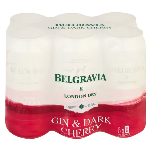 Belgravia Gin & Dark Cherry 440ml 6-Pack