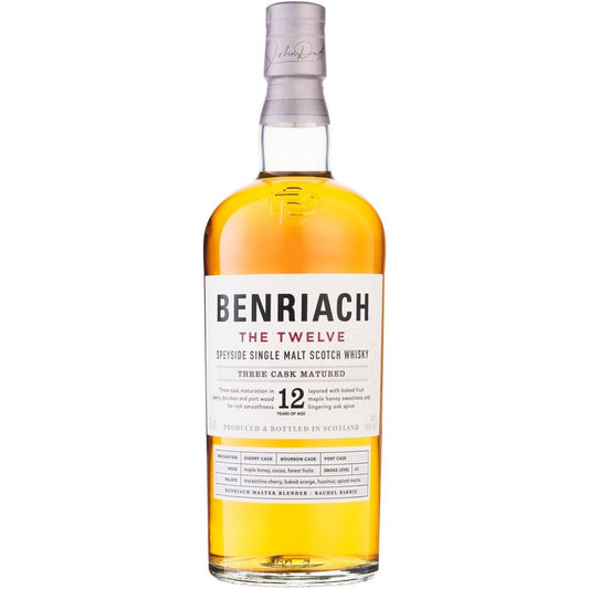 Benriach 12 Year Old Single Malt Whisky 750ml Unit