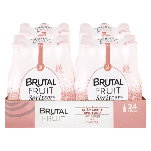 Brutal Fruit Ruby Apple Spritzer 275ml Case (24)