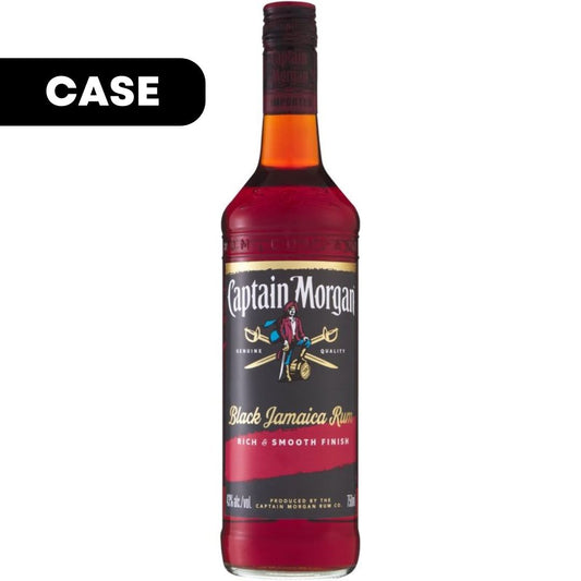 Captain Morgan Black Jamaica Rum 750ml Case (12)