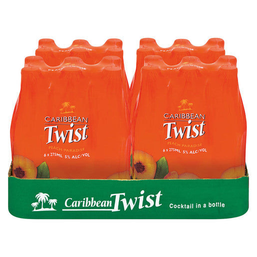 Caribbean Twist Peach Paradise 275ml Case (24)