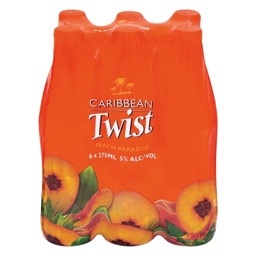 Caribbean Twist Peach Paradise 275ml 6-Pack