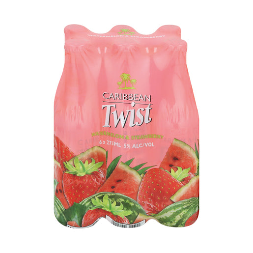 Caribbean Twist Watermelon & Strawberry 275ml 6-Pack