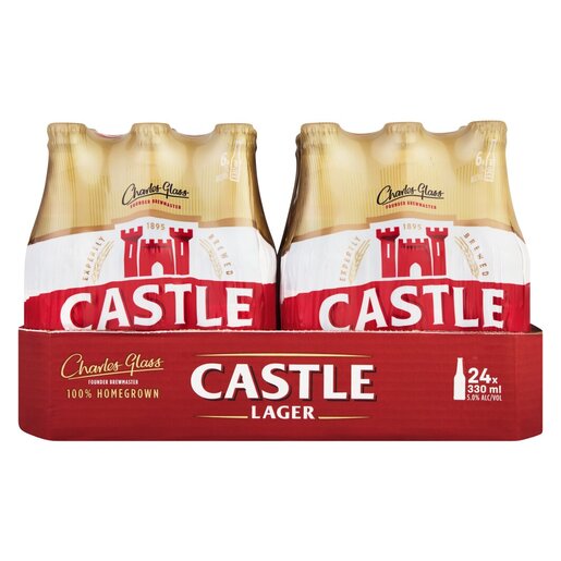 Castle Lager Beer 330ml Case (24)
