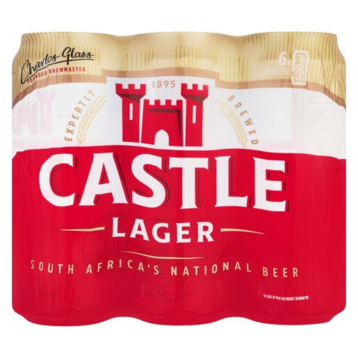 Castle Lager Beer 500ml 6-Pack
