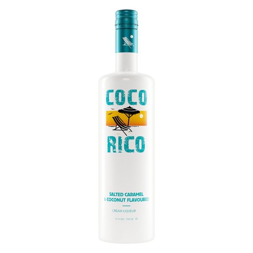 Coco Rico Salted Caramel & Coconut Flavoured Cream Liquer 750ml Unit