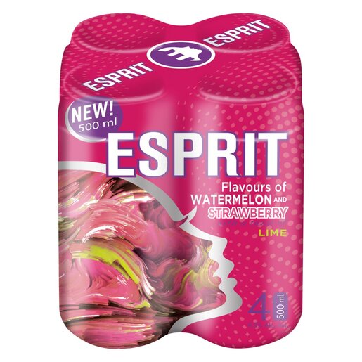 Esprit Watermelon & Strawberry 500ml 4-Pack