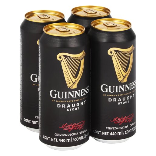 Guinness Irish Draught 440ml 4-Pack