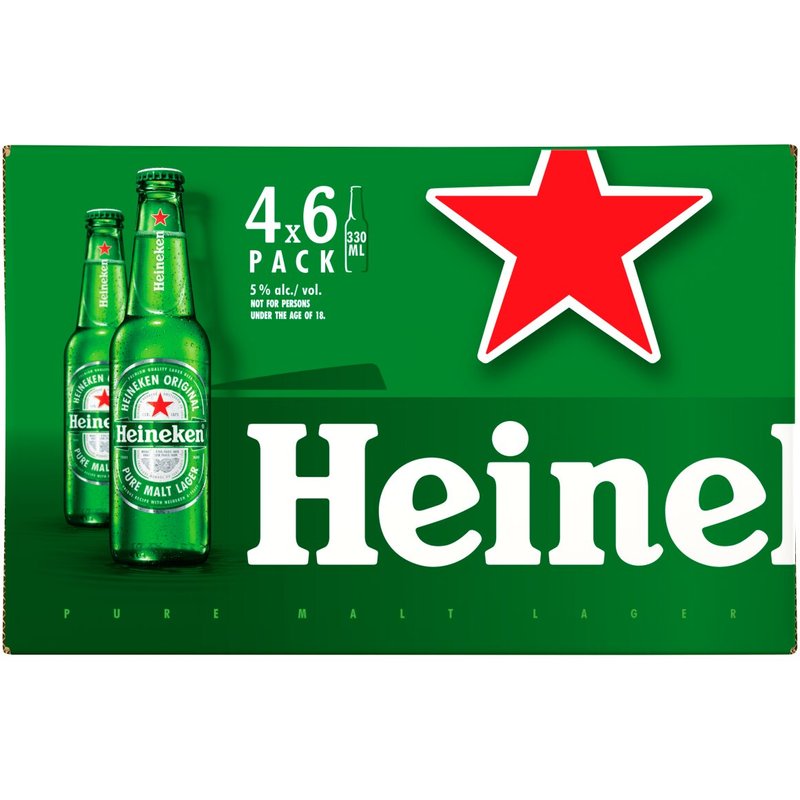 Heineken Premium Lager 330ml Case (24)