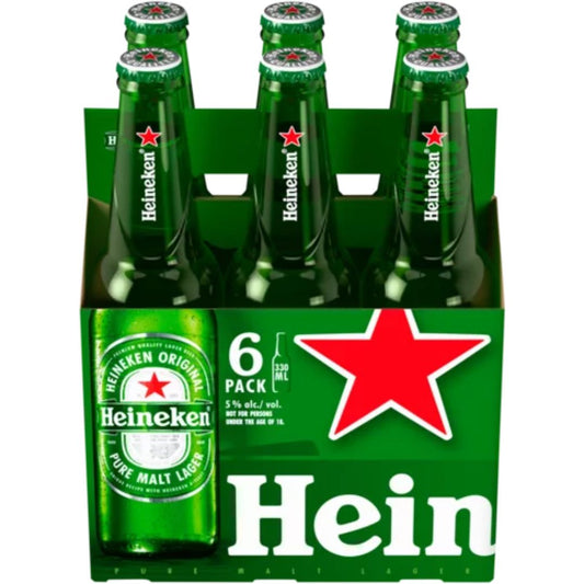 Heineken Premium Lager 330ml 6-Pack