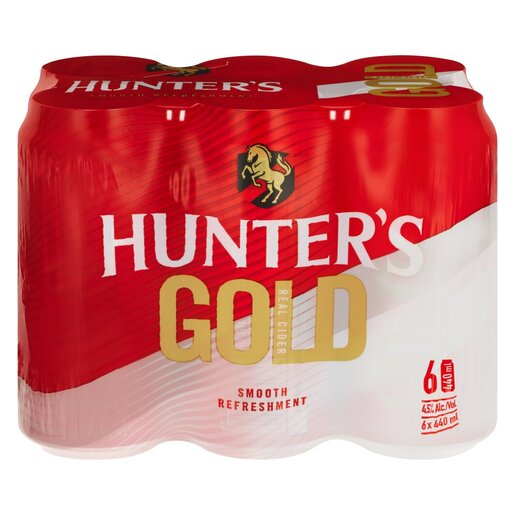 Hunter's Gold Cider 440ml 6-Pack