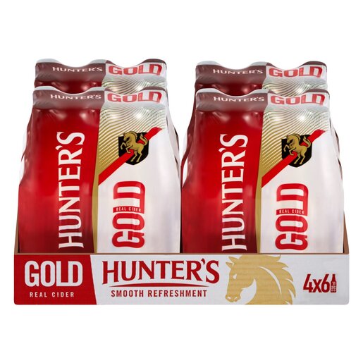 Hunter's Gold Cider 330ml Case (24)