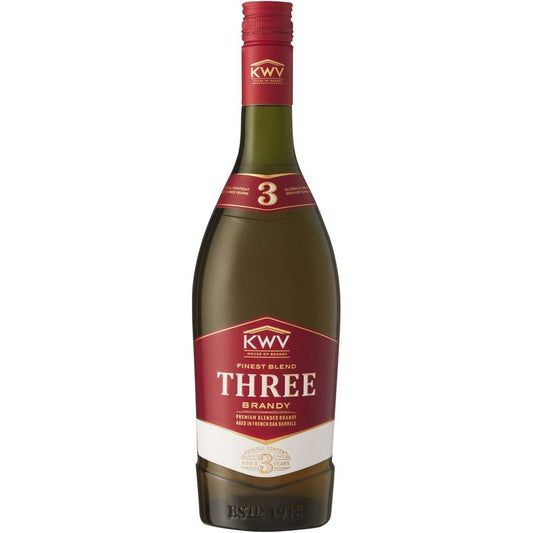 KWV 3 Year Old Brandy 750ml Unit