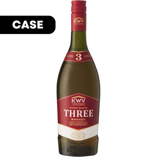 KWV 3 Year Old Brandy 750ml Case (12)