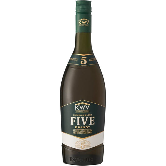 KWV 5 Year Old Brandy 750ml Unit