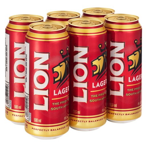Lion Lager Beer 500ml 6-Pack