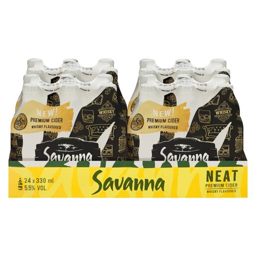 Savanna Premium Neat 330ml Case (24)