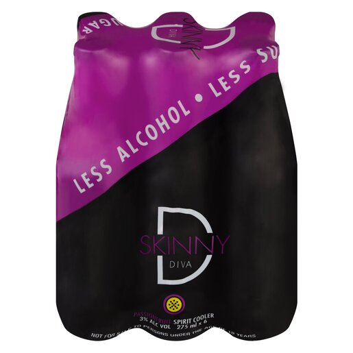 Skinny Diva Passion Fruit 275ml 6-Pack